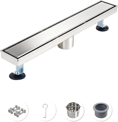 Drenaje lineal acero inox 18pulg 2en1 CUPC para duchas sin curvas