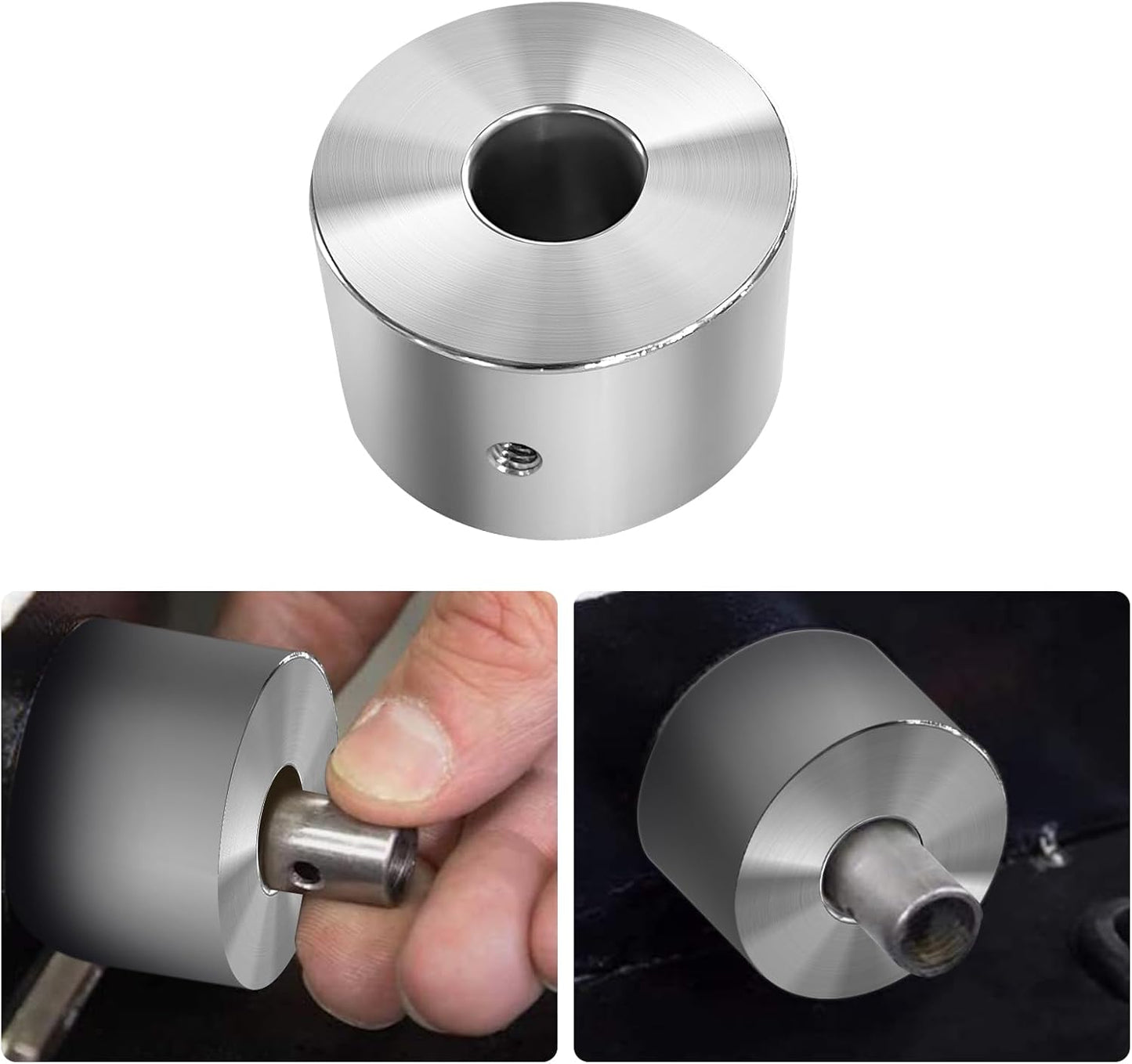 Buje aluminio para taladro parrilla pellets motor barrena