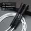 Cuerda saltar PVC 0.236" para fitness hombres mujeres