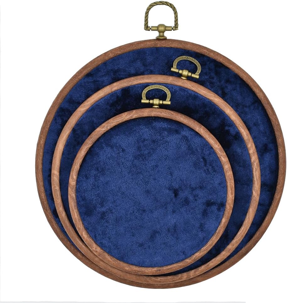 3 Pzas Soporte Broches Terciopelo Joyas Vintage