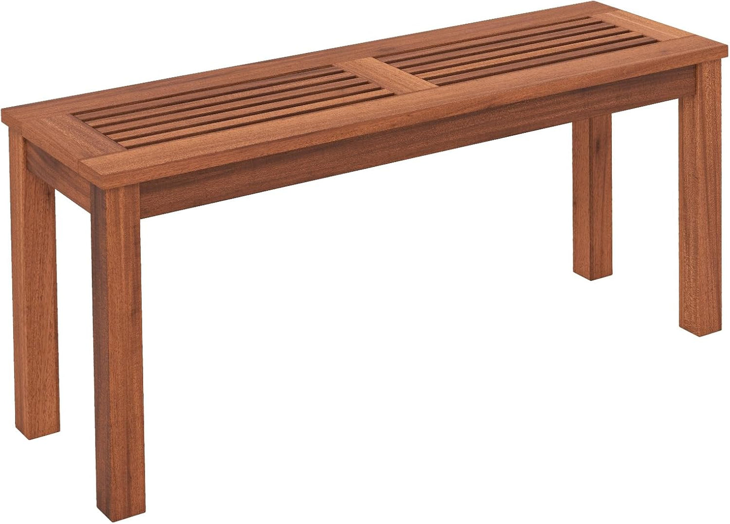 Banco madera para 2 personas Loveseat 39.5" asiento listones