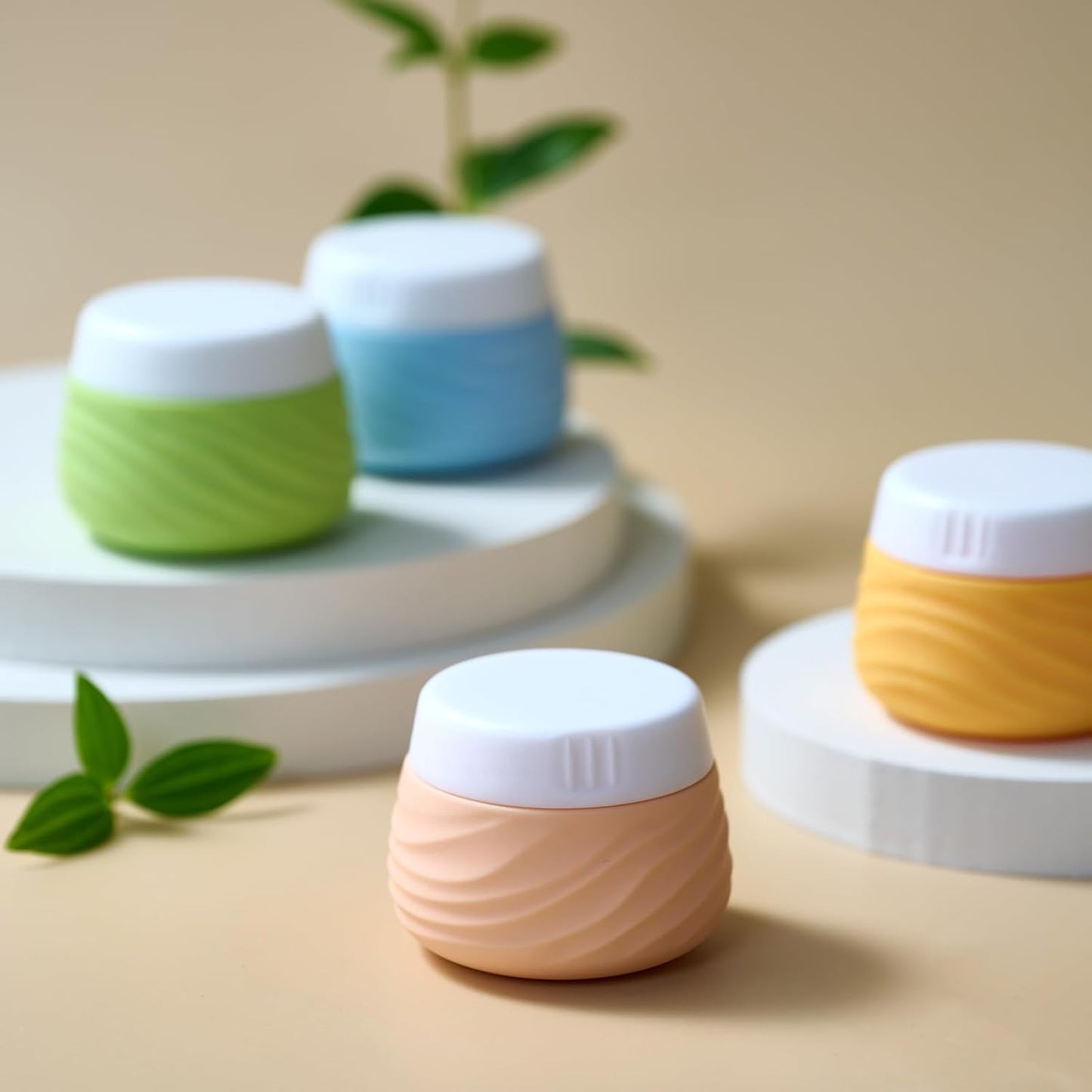 Recipientes viaje TSA con tapa silicona y bolsa transparente