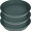 3 Pzas Platos Plástico para Plantas 25-26" Verde