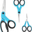 Set 3 Tijeras Costura Acero Inox Asas Suaves Azul/Negro