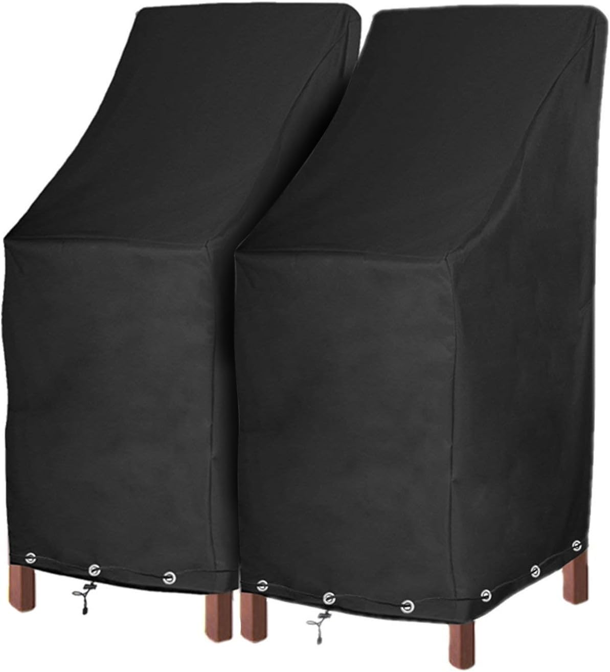 Fundas sillas patio respaldo alto impermeables pack 2