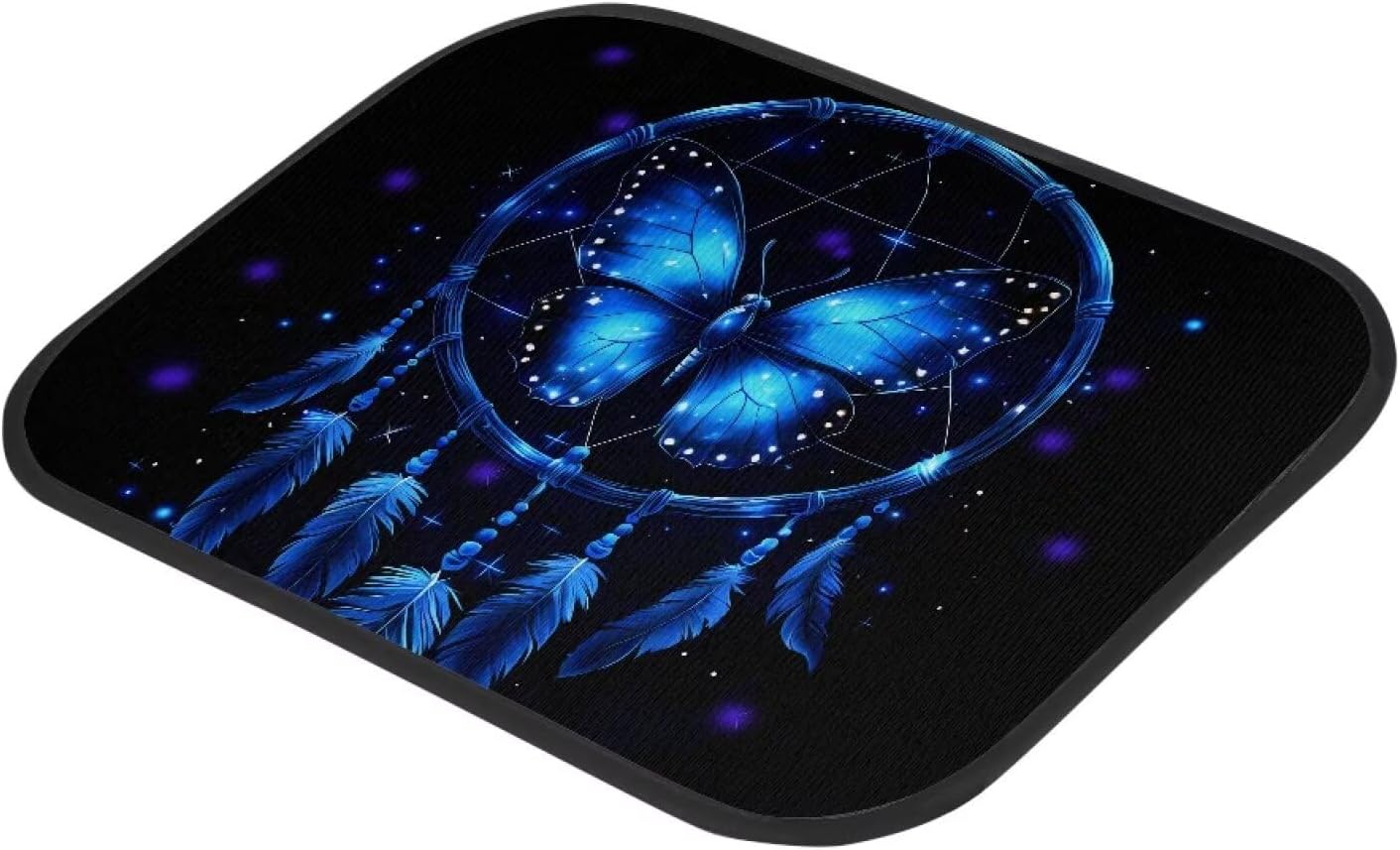 Atrapasueños mariposa azul 4pzas tapete antiderrap SUV