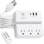 Cable extensión control remoto 3 salidas USB-C USB-A 15A