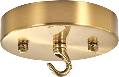 Toldo techo hierro luz colgante ganchos dorado