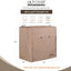 Cubierta impermeable soporte leña 4ft resistente aire libre