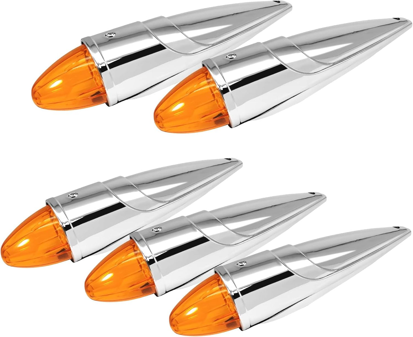 Luces cabina 17 LED cromadas impermeables Peterbilt