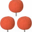 3 Almohadillas Pulido Bolas 3pulg Vástago 1/4pulg Auto