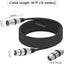 Cable micrófono XLR 33ft negro macho hembra doble blindaje