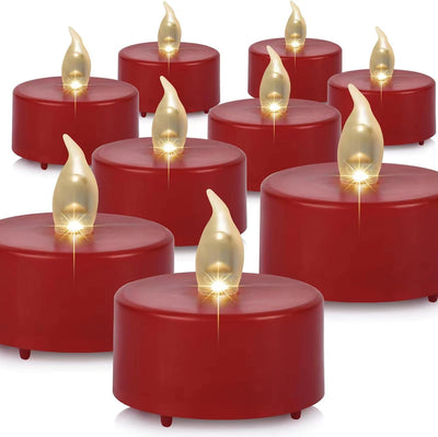 Velas eléctricas LED sin llama 100 pzas parpadeantes 200h
