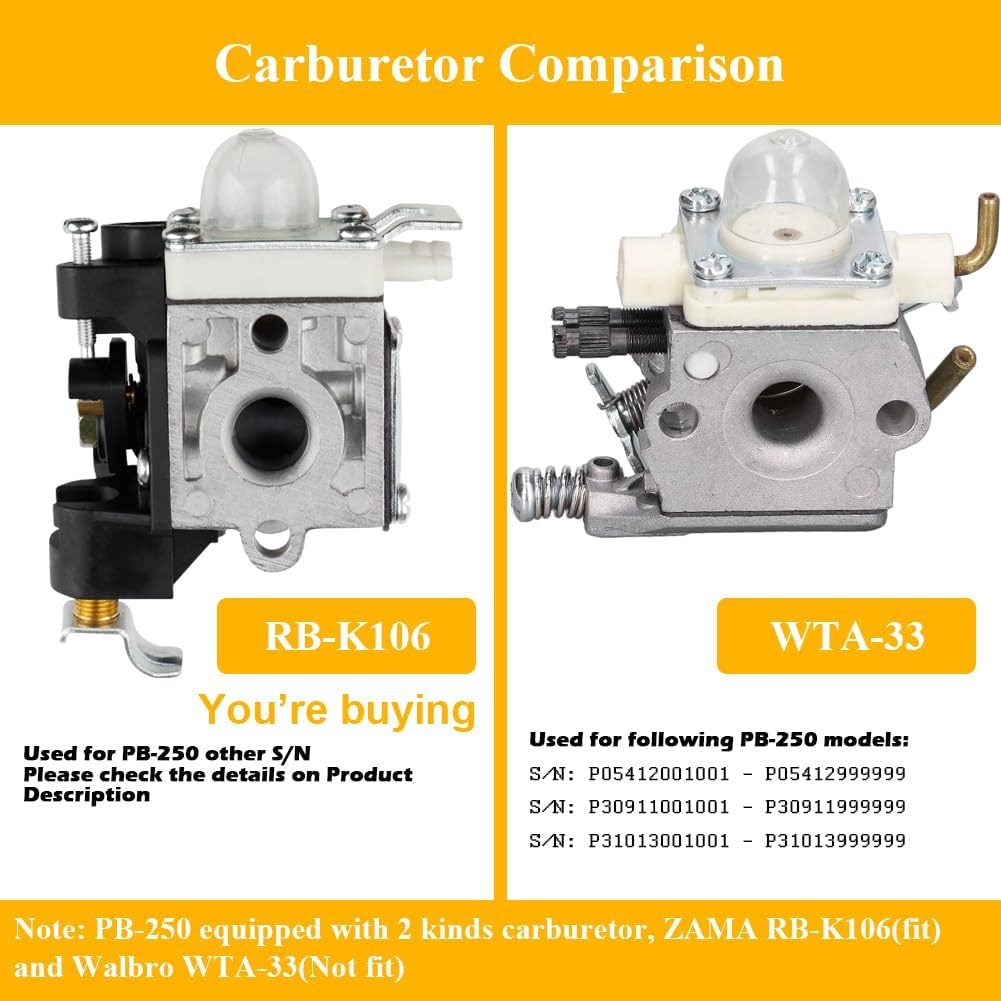 Carburador para soplador Echo PB250 PB-250LN