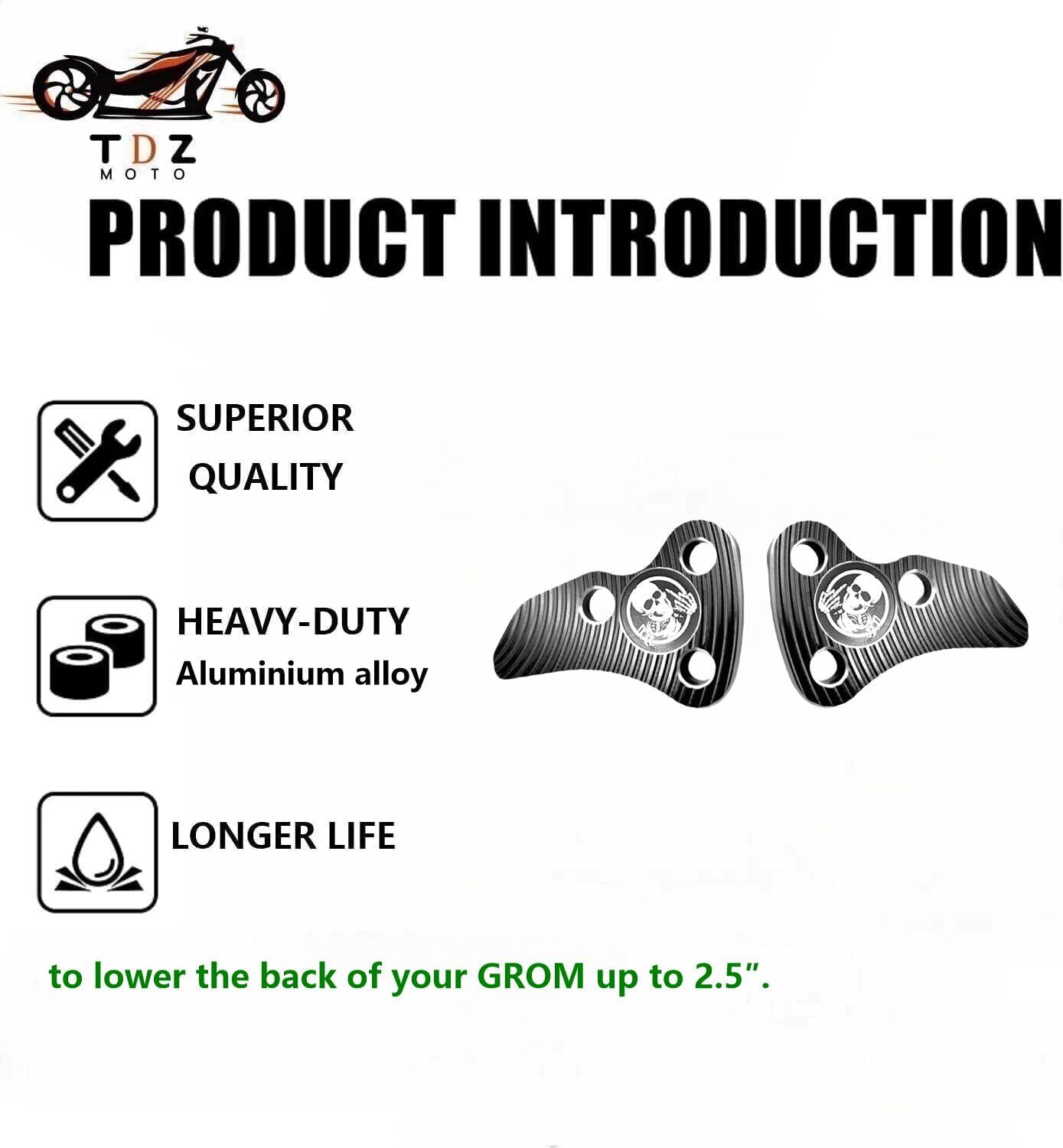 Kit bloques eslabones 2.5" para Honda GROM