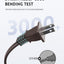 Cable extensión interior 10ft marrón 3 tomas ETL