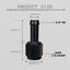 Adaptador manguera 10AN hembra a 3/8 púa aluminio negro set