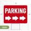 Letrero estacionamiento plástico corrugado 17x13" 2pzas