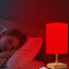 Lámpara luz nocturna 670 nm control remoto USB dormitorio