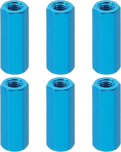 6 Pzas Tuercas M3 Espaciadores Aluminio para RC Coche Drones