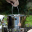 Hervidor acero inox para camping y senderismo
