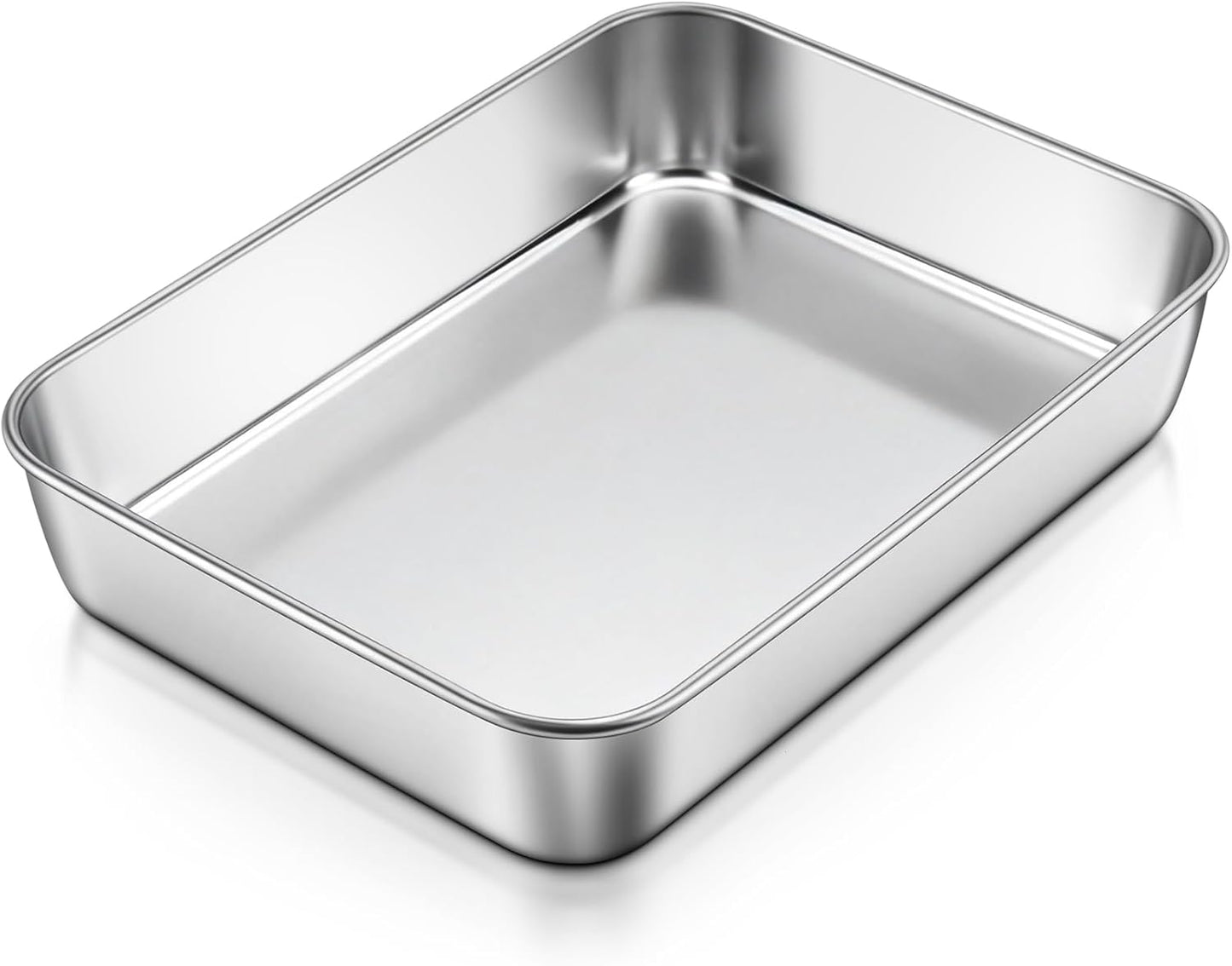 Bandeja lasaña acero inox 9x7pulg horno tostadora