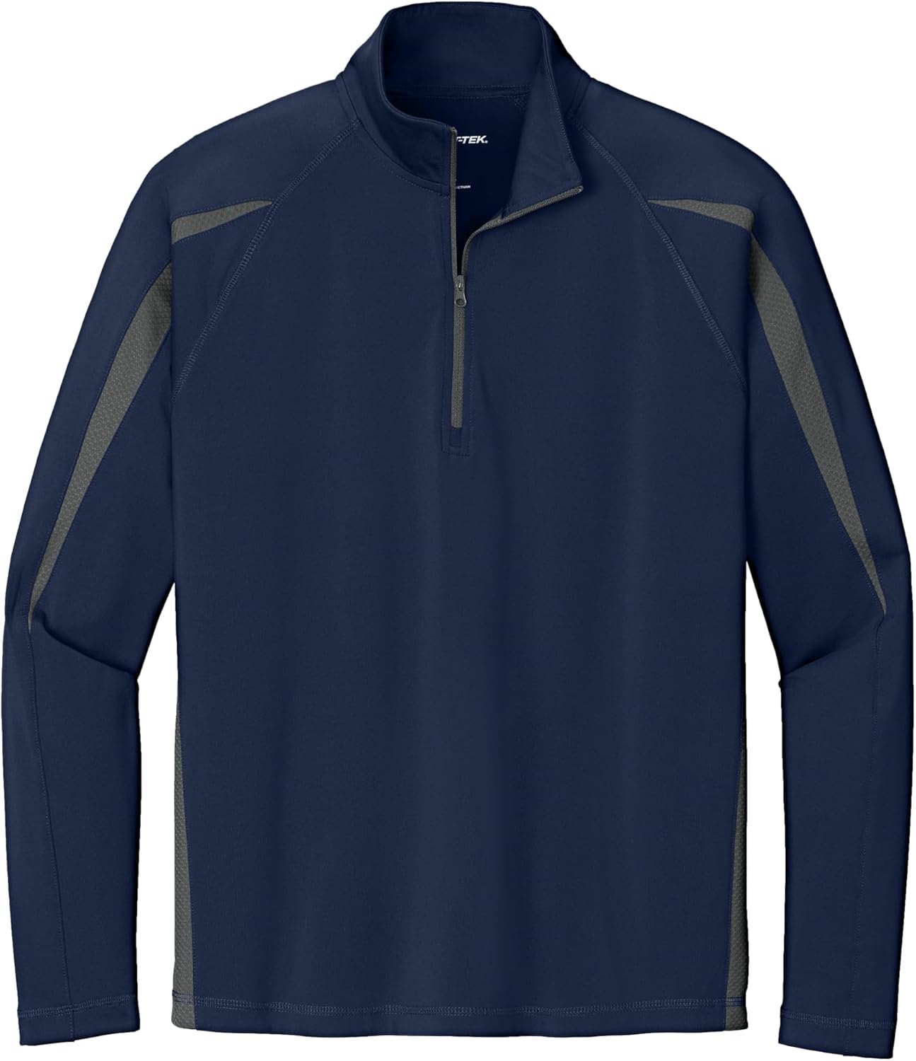 Camiseta 1/2 zip colorblock para hombre