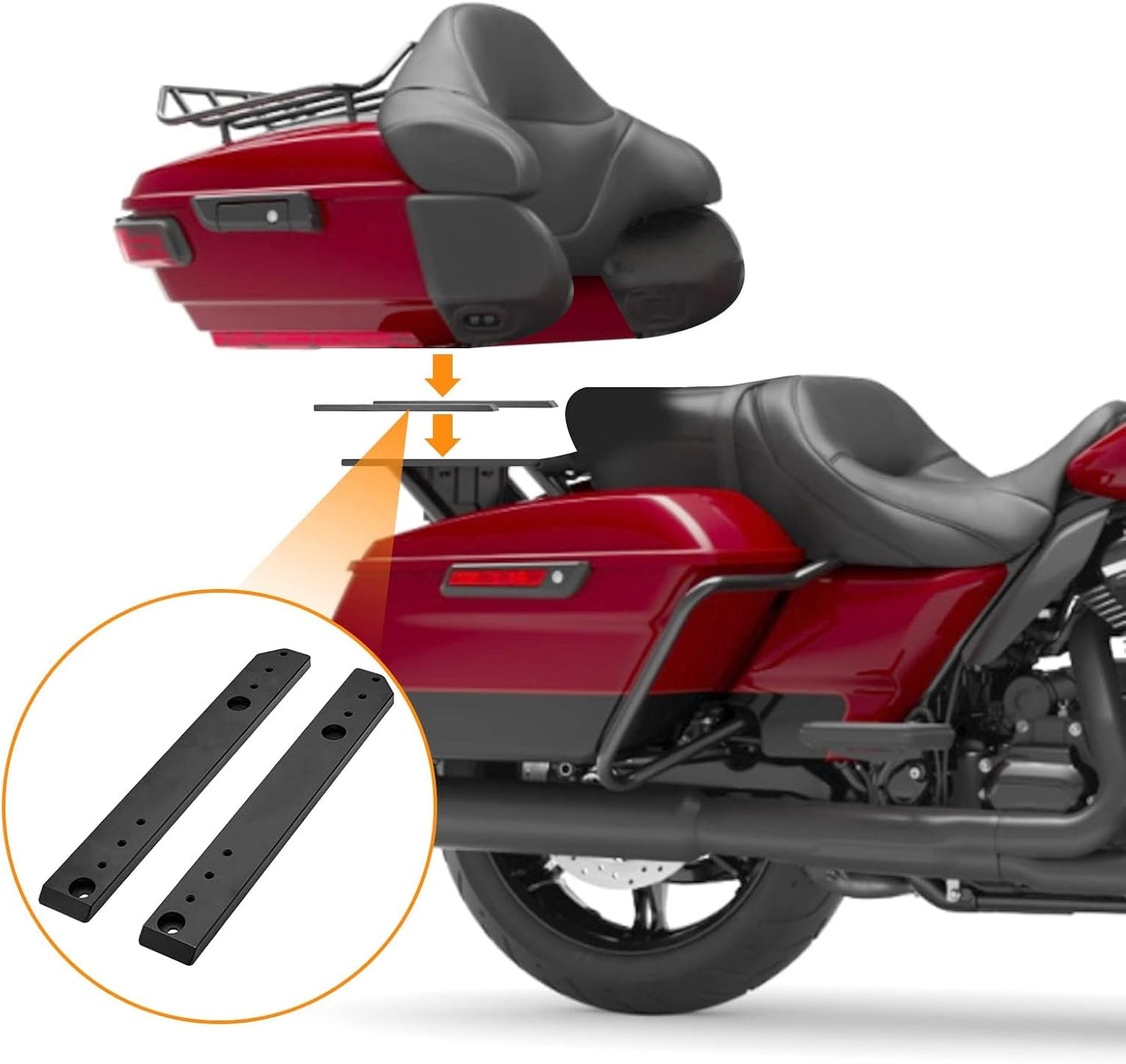 Kit placa montaje trasero ajustable Harley Touring 14-25