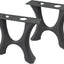 Patas metal negro hechas a mano 16" para banco y mesa café