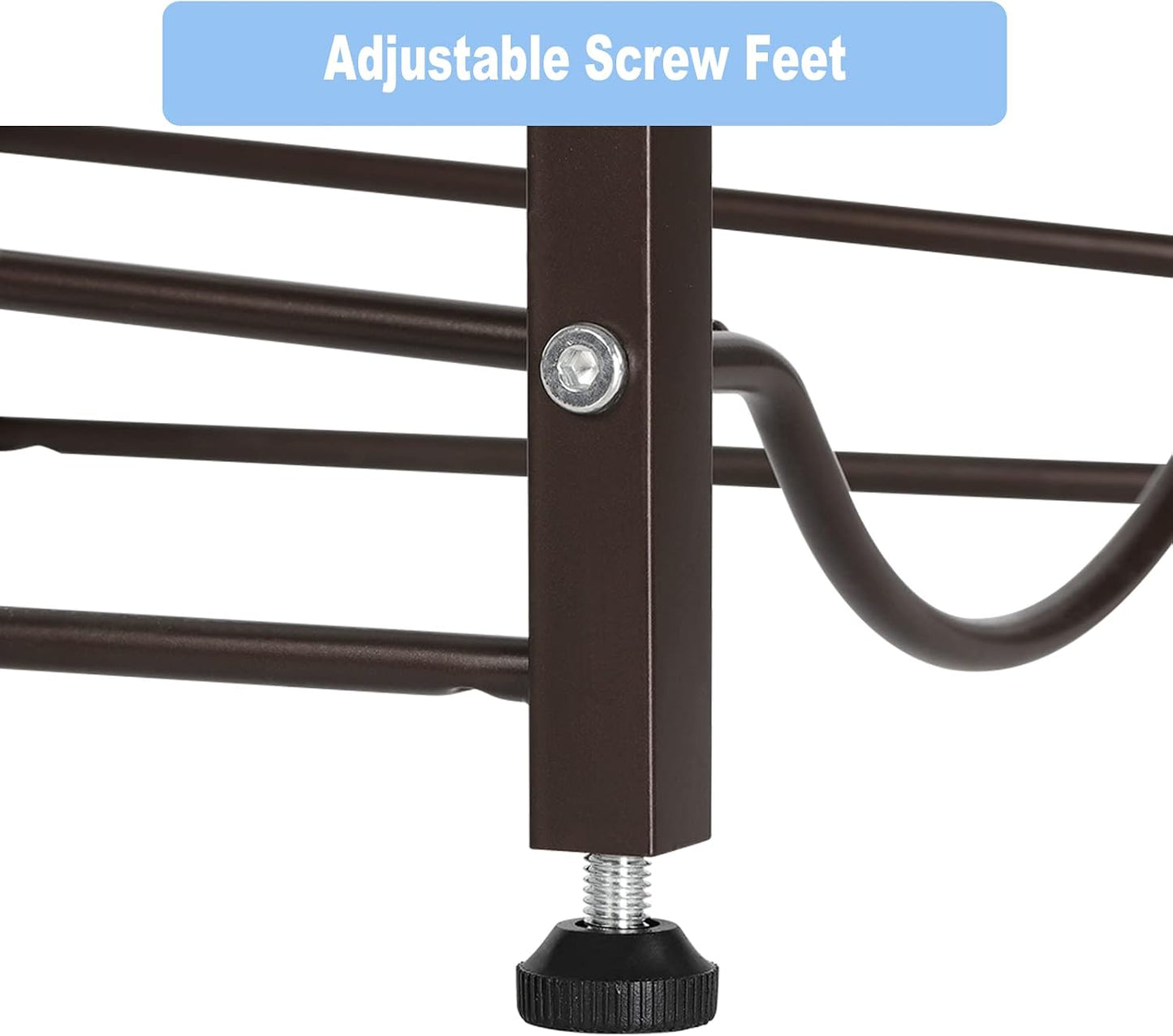 Soporte jarra agua 4 niveles resistente negro marrón