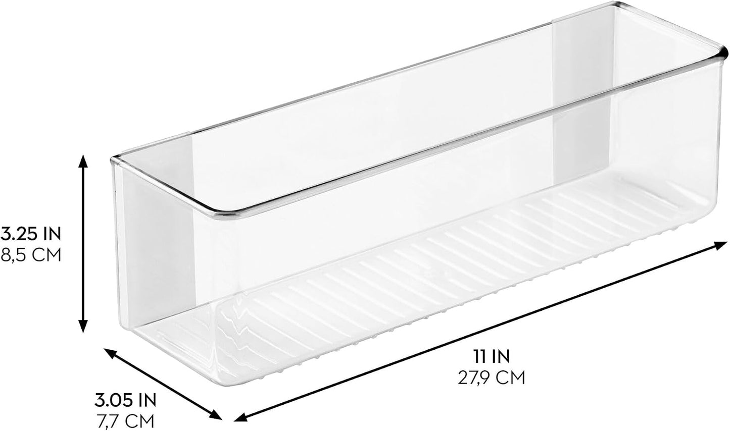 Contenedor adhesivo transparente set 4 para cocina baño