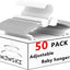 Perchas para bebé pack 50 ajustables plástico cascada
