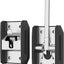 Soporte puerta caravana 4" acero inox cierre T resistente