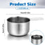 Taza medir acero inox 8.1oz con mango para cocinar