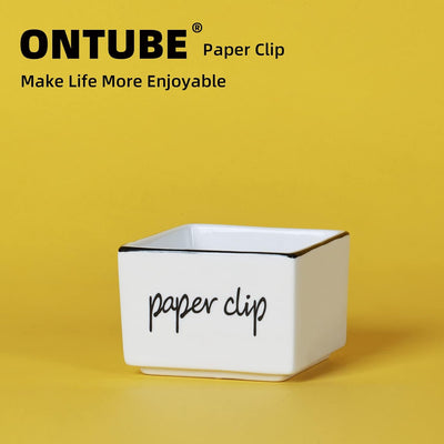 Dispensador clips papel escritorio 3" color blanco