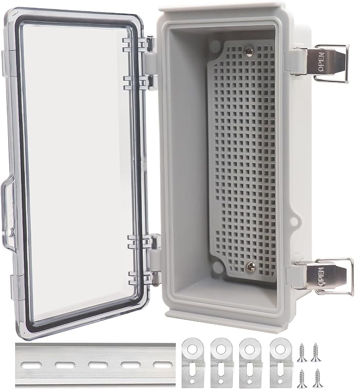 Caja eléctrica plástico ABS IP67 con pestillo acero inox