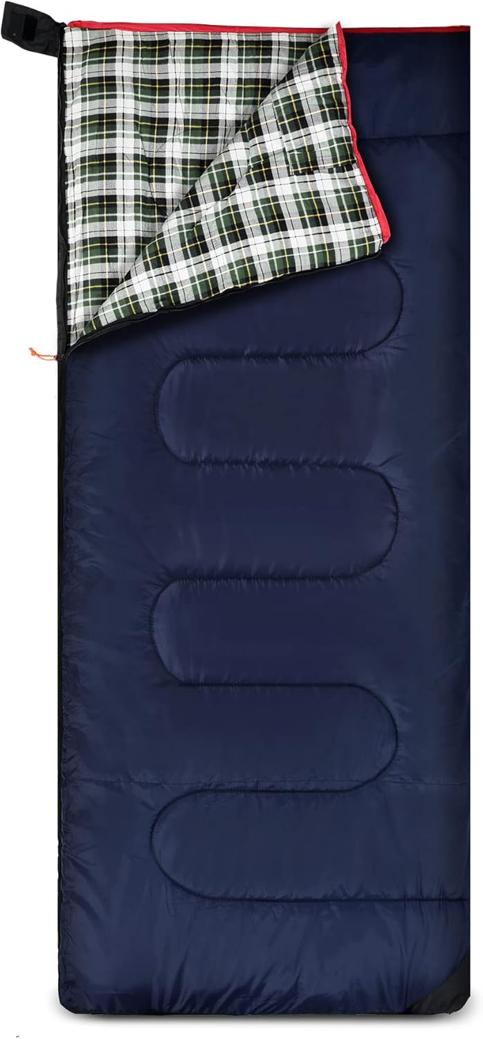 Saco dormir algodón franela adultos climas fríos 2-6lbs