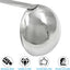 Set 3 Pzas Cucharón Acero Inox 4oz con Mango Largo