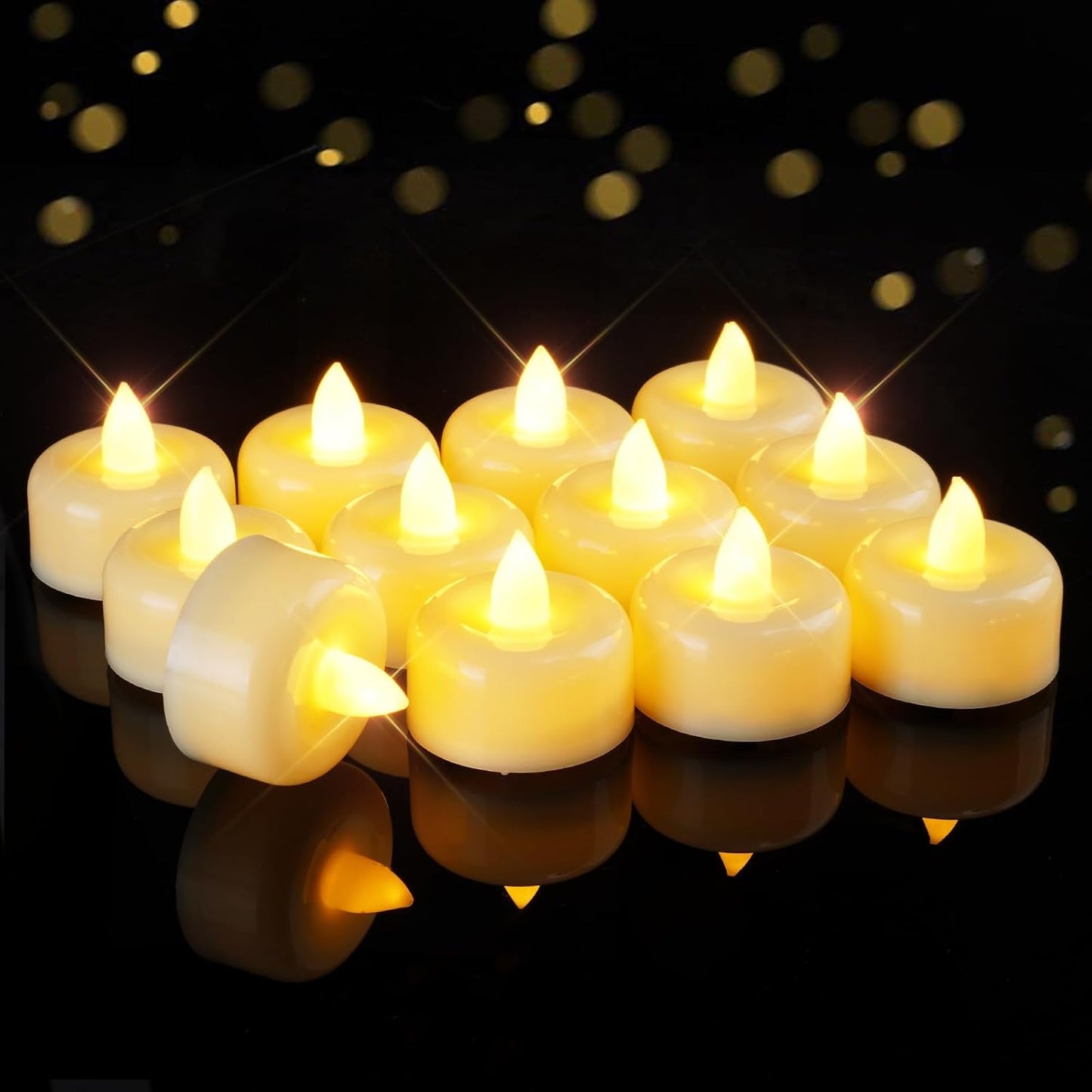 100 Velas Led Sin Llama Con Pilas Para Bodas Y Decoración