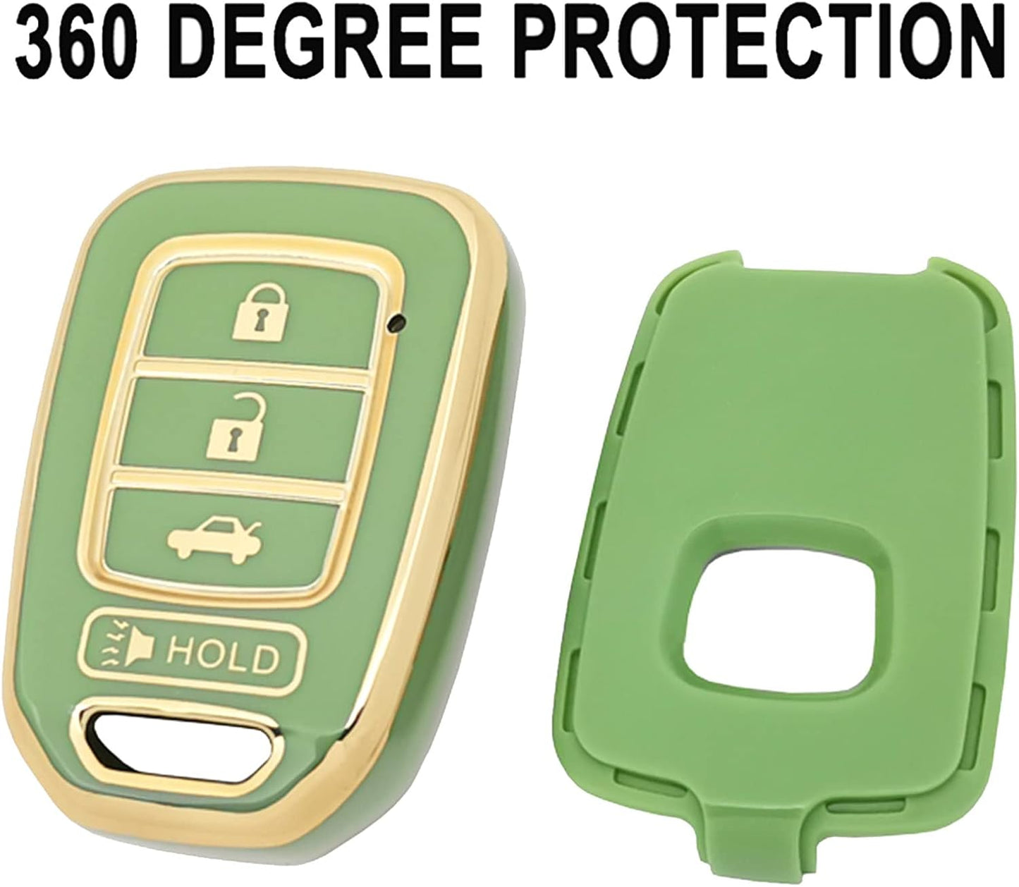 Funda llavero Honda Accord Civic CR-V sin llaves verde