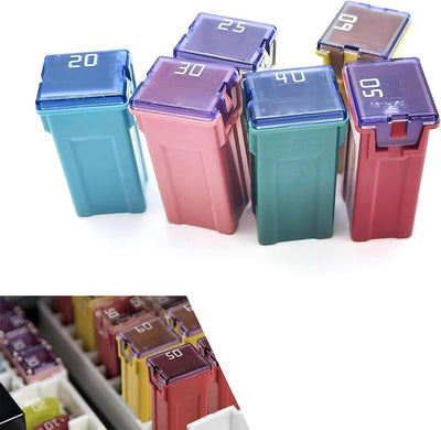 Set 6 Fusibles Automotriz 20-60A 32V Universal Multicolor