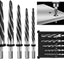 Set 5 Pzas Escariador HSS para Metal Madera Plástico