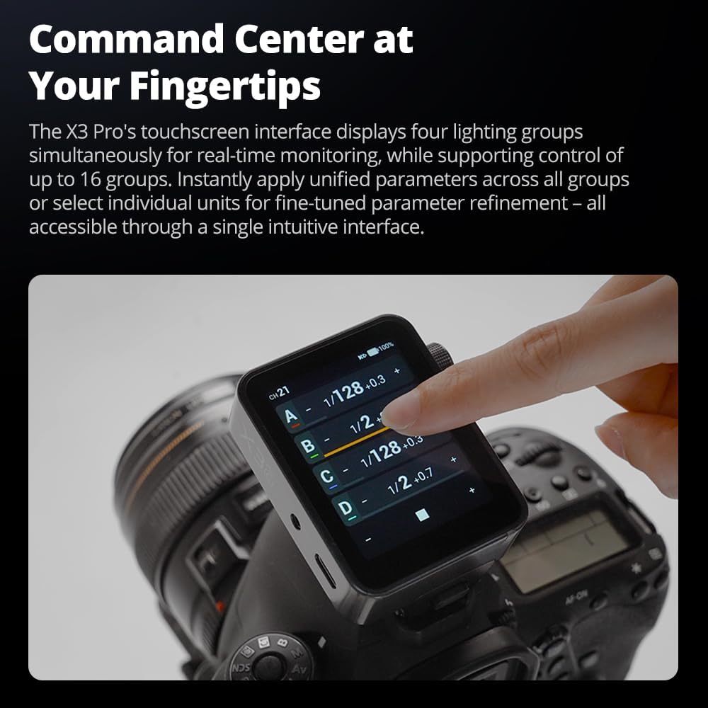 Disparador flash inalámbrico Olympus 2.4pulg X3 Pro