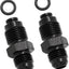 Adaptador aluminio 6AN a M16x1.5 anillo negro set 2