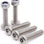 20 Juegos Tornillos Torx M6 con Tuercas y Broca Acero Inox
