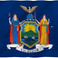 Bandera con estados EE.UU. New York