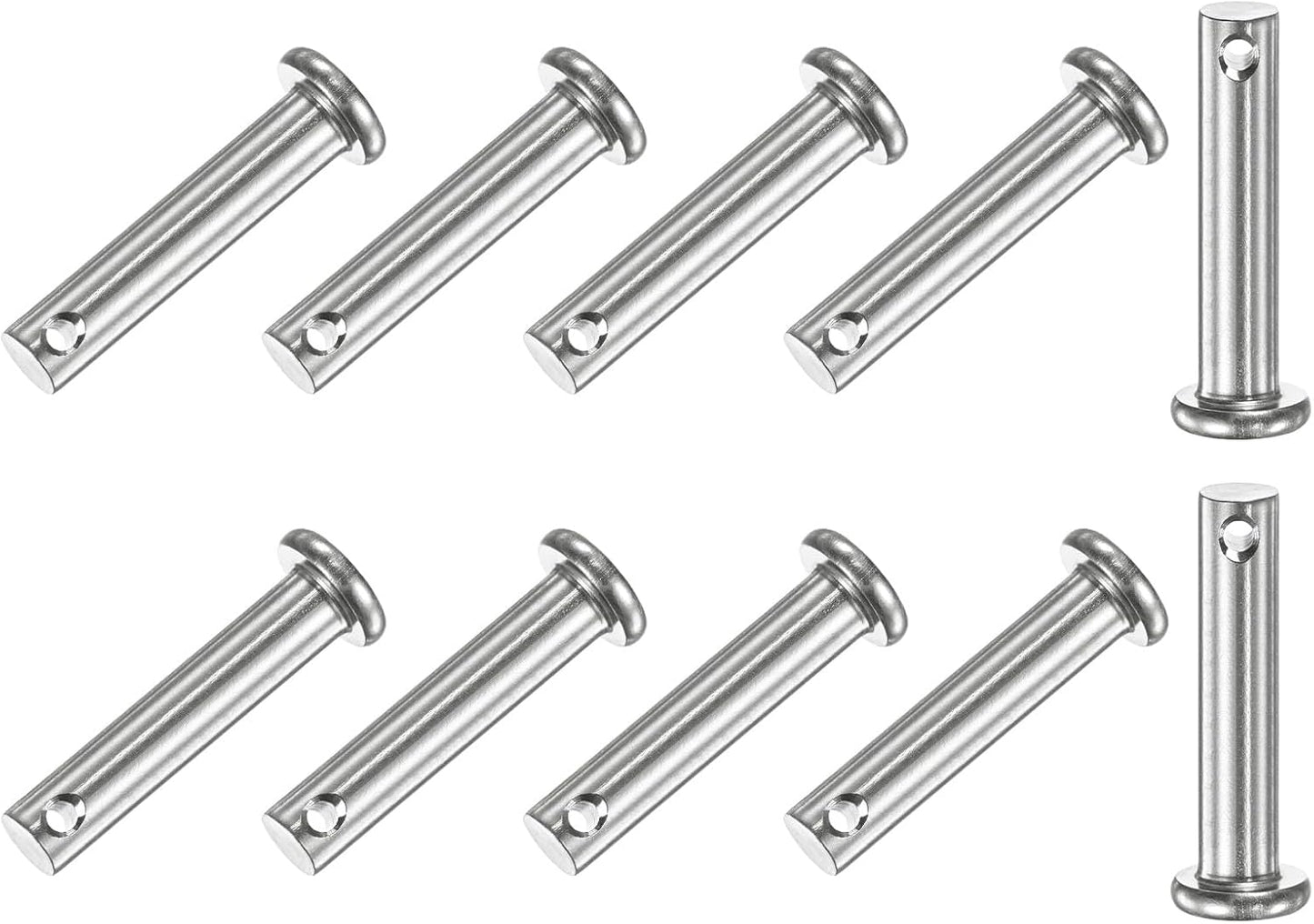 10 Pzas Pin Horquilla M6x30mm Acero Inox 304