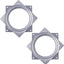 Set 2 platos giratorios 6" acero 500lb cocina manualidades