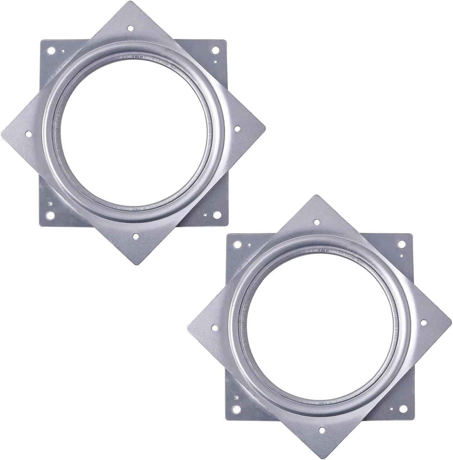 Set 2 platos giratorios 6" acero 500lb cocina manualidades