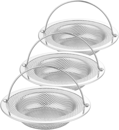 Colador acero inox cocina con mango 4.33pulg